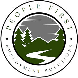 People First logo with mountains and trees
